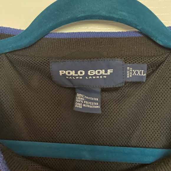 Ralph Lauren Polo Golf Men’s Black Golf Wind Shirt Pullover Sz: XXL - Picture 2 of 4